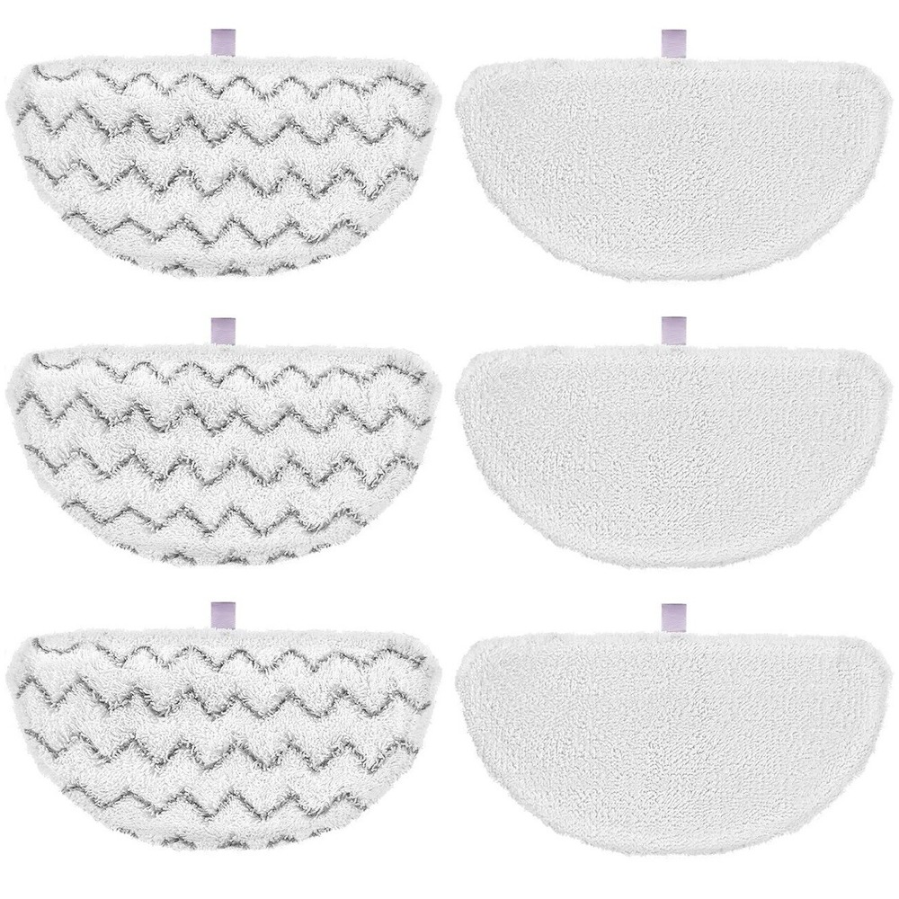 6 Pack Replacement Steam Mop Pads For Bissell Powerfresh Steam Mop 1940 1440 154